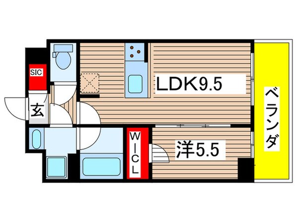 ALTERNA菊川Ⅱの物件間取画像